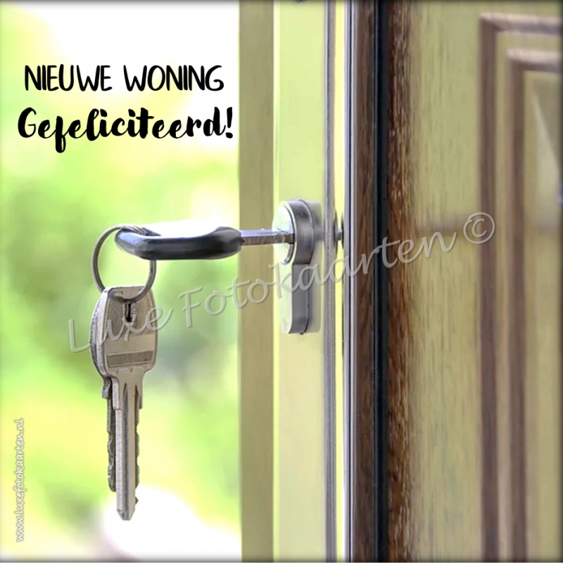 Nieuwe woning - Deur met slot